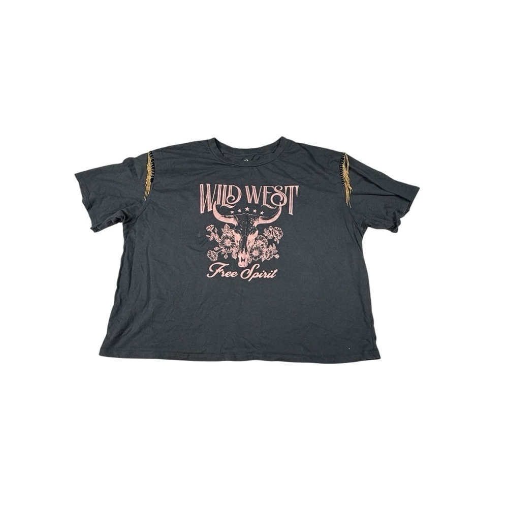Organic Generation Wild West Tee Shirt ~ Women’s XL~ Fringes ~